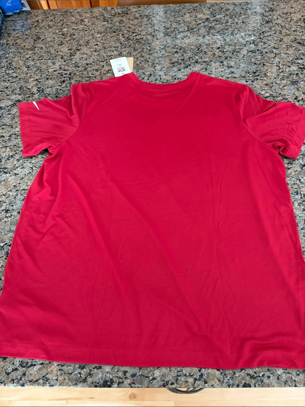 Nike Dri-Fit Red Short-Sleeve Arizona Cardinals Logo Tee Brand New